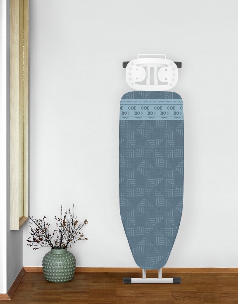 Housse de table à repasser Air Comfort avec zone magiglisse XL, 140x48 cm, centrale vapeur  avec zone de repassage éclair pour un repassage rapide