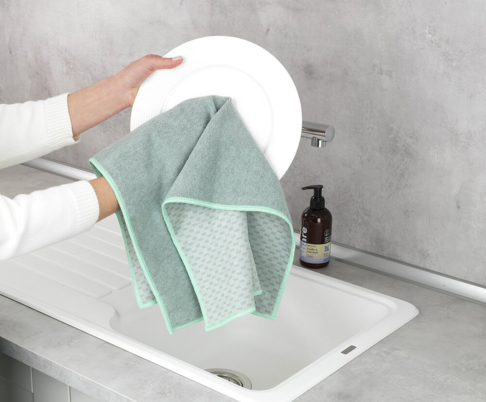 Torchons en microfibres Miko, lot de 2 pièces  En microfibre