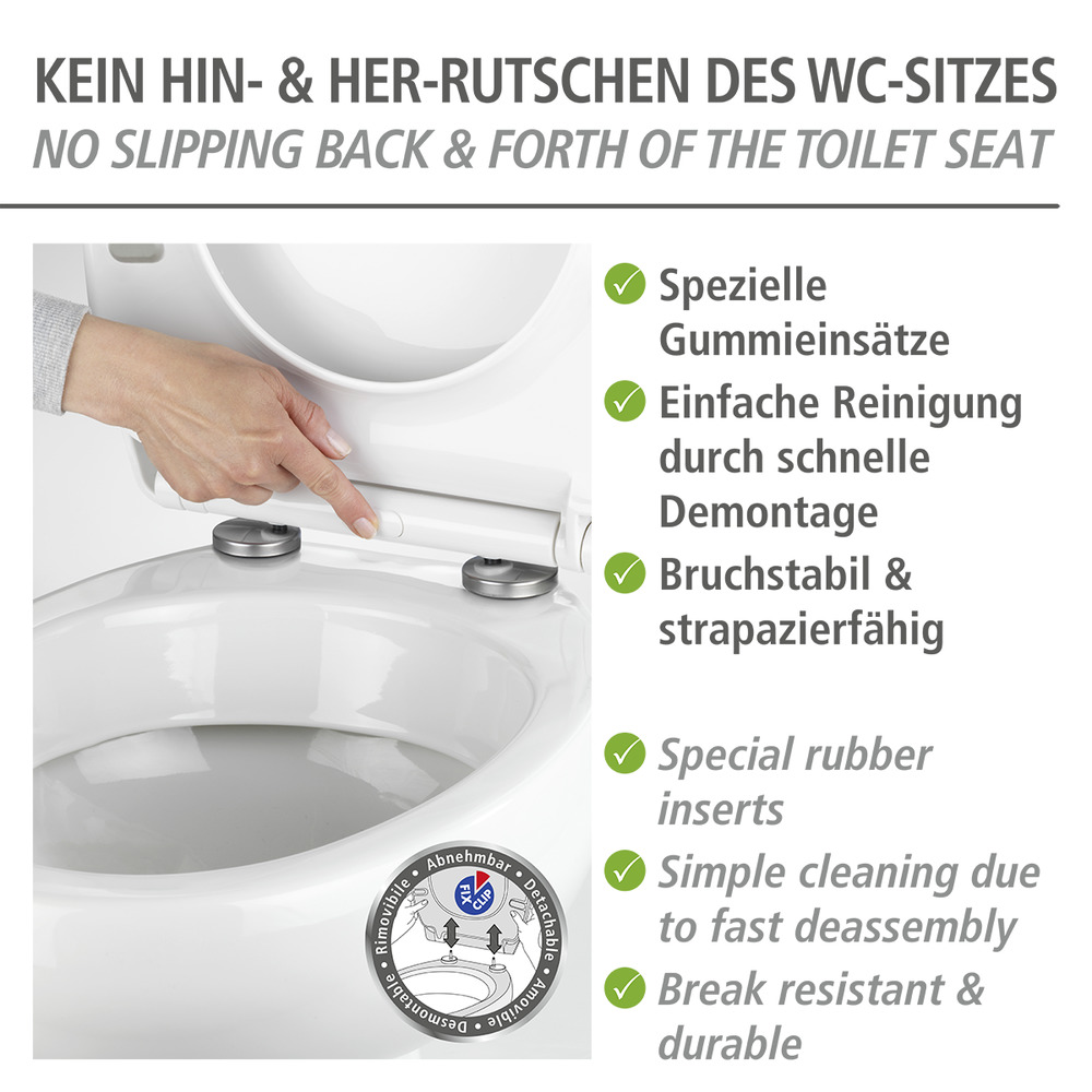 WC-Sitz Mod. Astera  Duroplast, mit Absenkautomatik