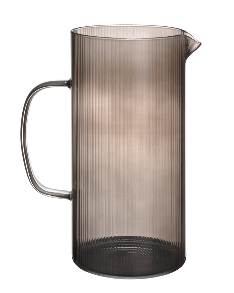 Karaf Mod. Karina 1.7L, zwart, glas, 17x22x11 cm