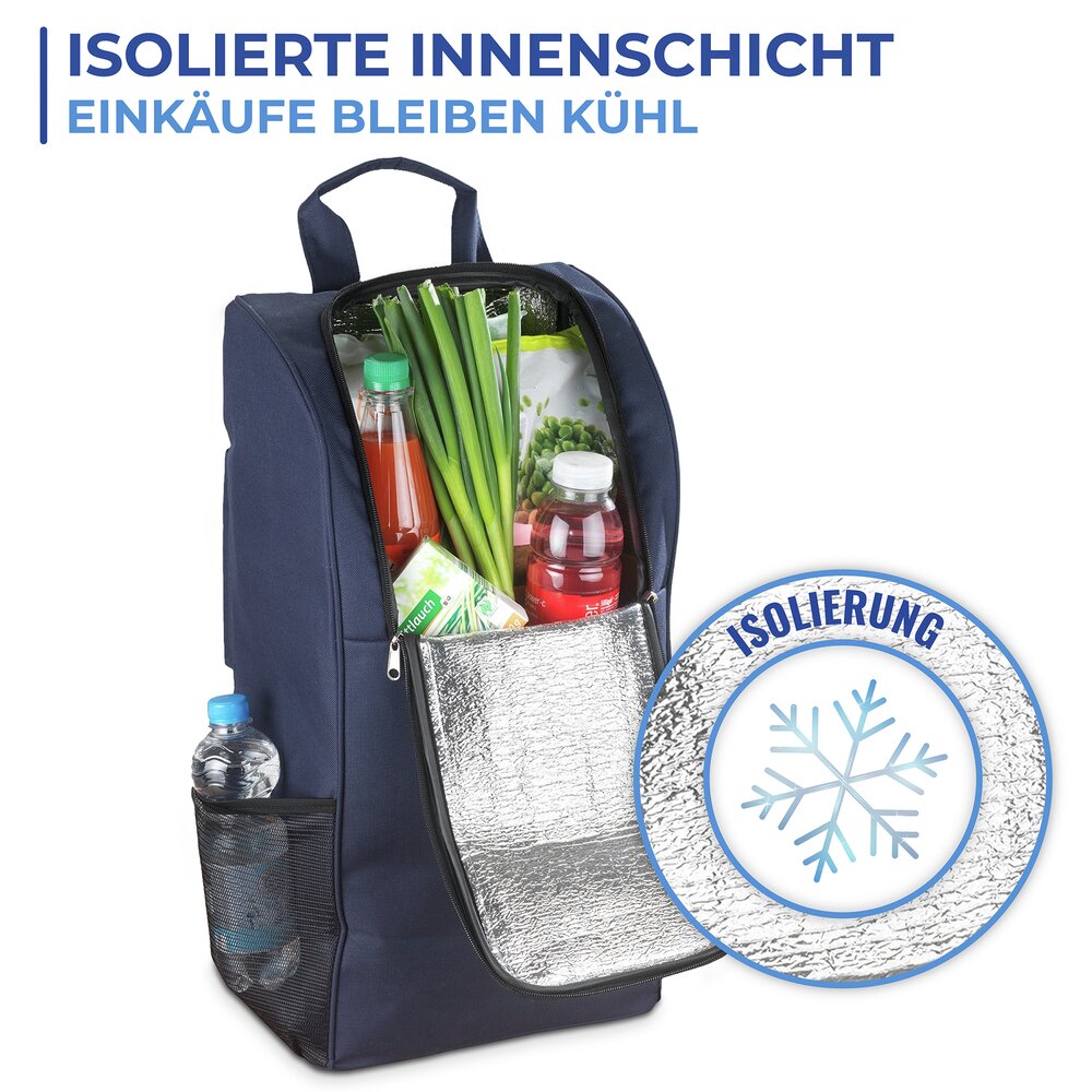 Einkaufstrolley mit Sitz  Dreirad-System fürs Treppensteigen