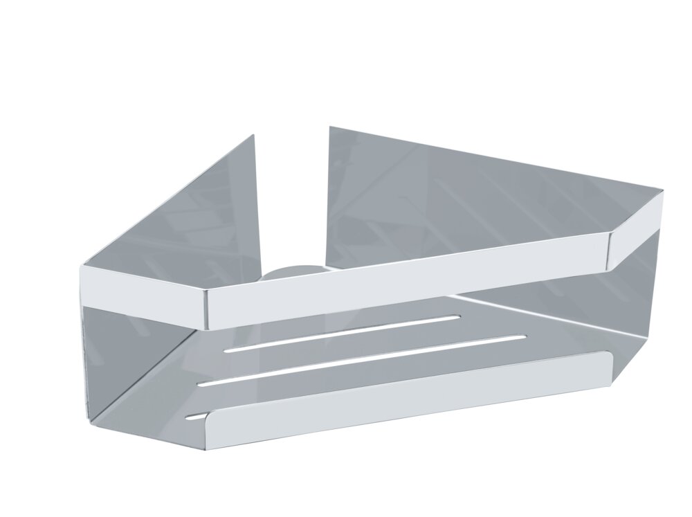 Eckablage Mod. MELETO Glänzend  aus Edelstahl