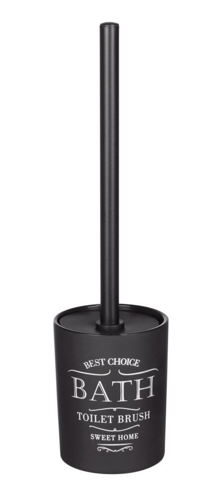 Garniture WC Sweet Home, Noir  en verre