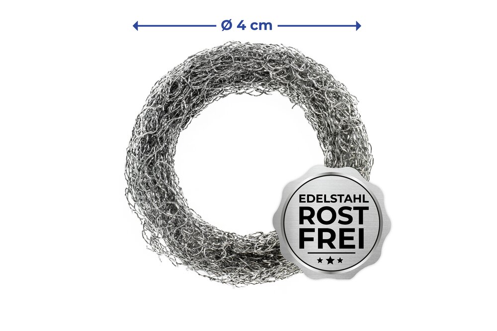 Collecteur de calcaire Mod. Hexi, set de 2, argent, acier inoxydable, 4x2 cm  sans produits chimiques, nettoyage facile