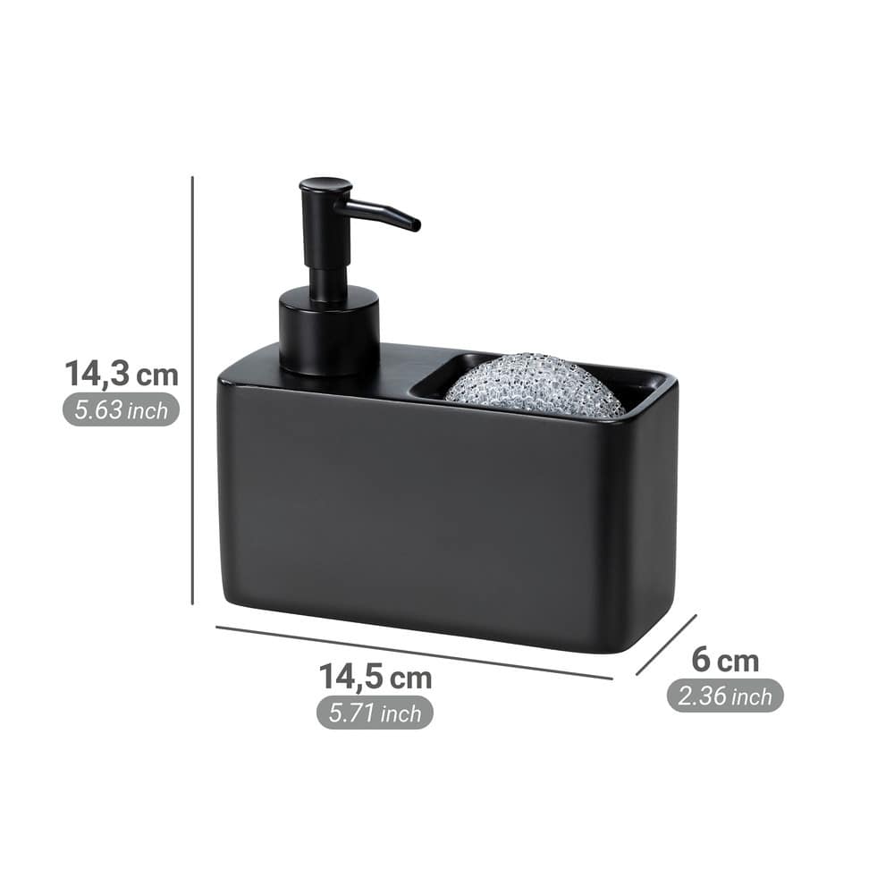Spülmittelspender Mod. Resa Schwarz  Füllmenge 150 ml
