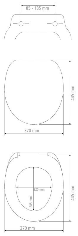 Premium abattant Concrete  abaissement automatique