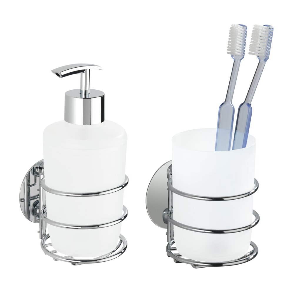 Zeepdispenser Mod. Turbo-Loc®, wit, mat kunststof, 7,5x16,5x9 cm, 285 ml