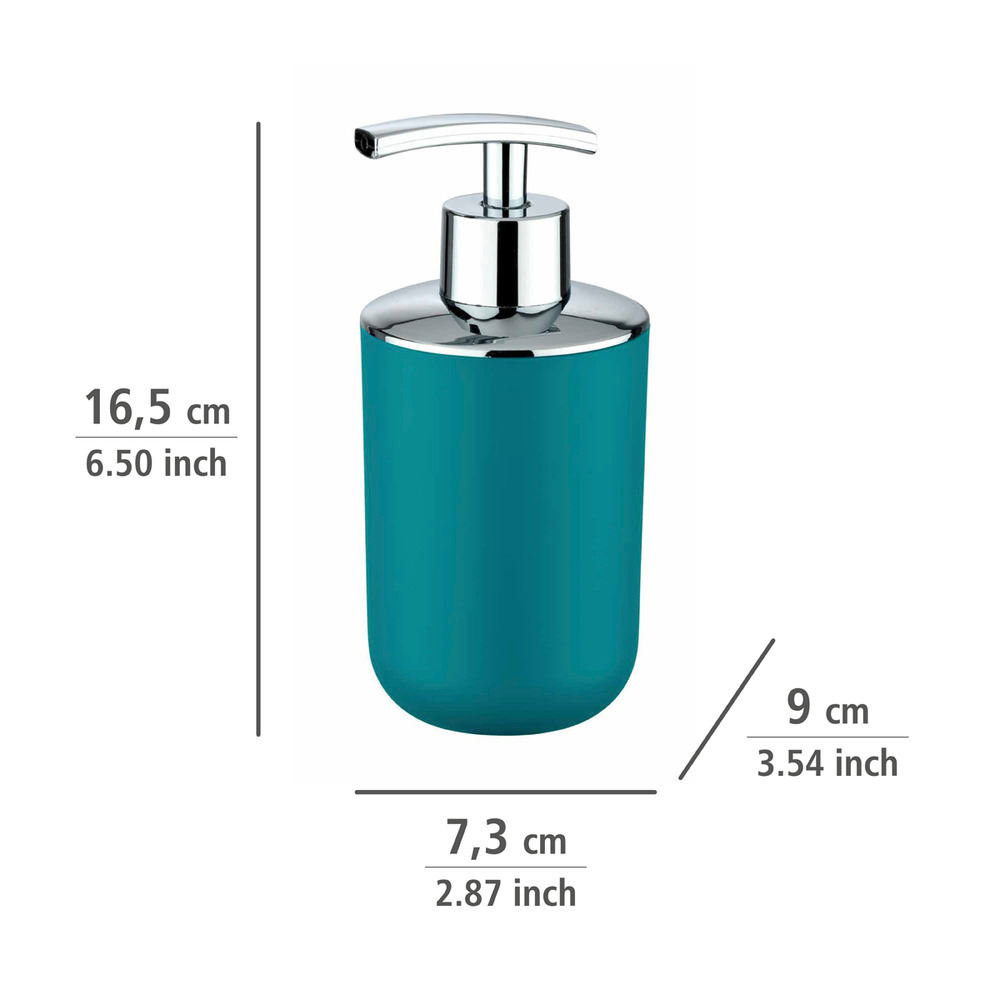 Seifenspender Mod. Brasil Petrol  nachfüllbar bis 320 ml