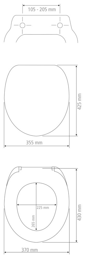 WC-Sitz Chestnut Braun  Aus FSC® zertifiziertem MDF