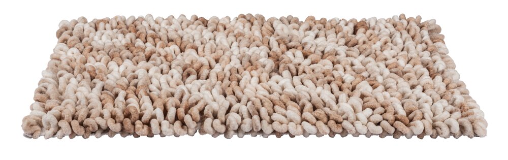 Badmat Mod. Lerici, wit-beige, polyester/katoen, 60x90 cm