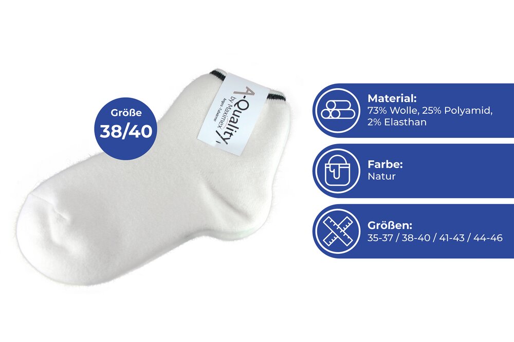 Angora-Bettsocken 38/40  atmungsaktiv