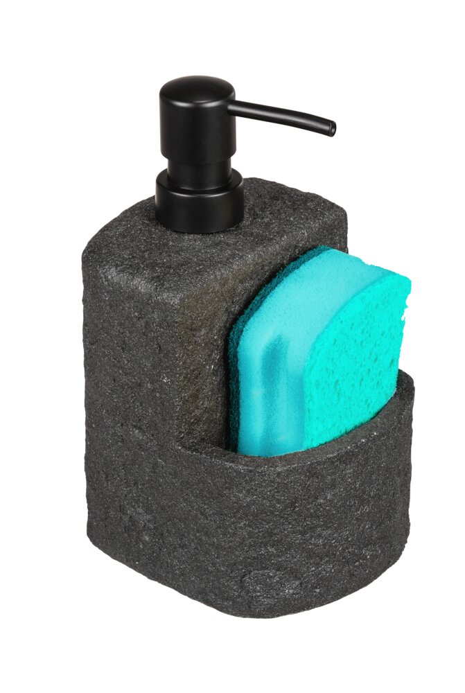 Spülmittelspender Mod. Festival Stone Schwarz  Seifenspender