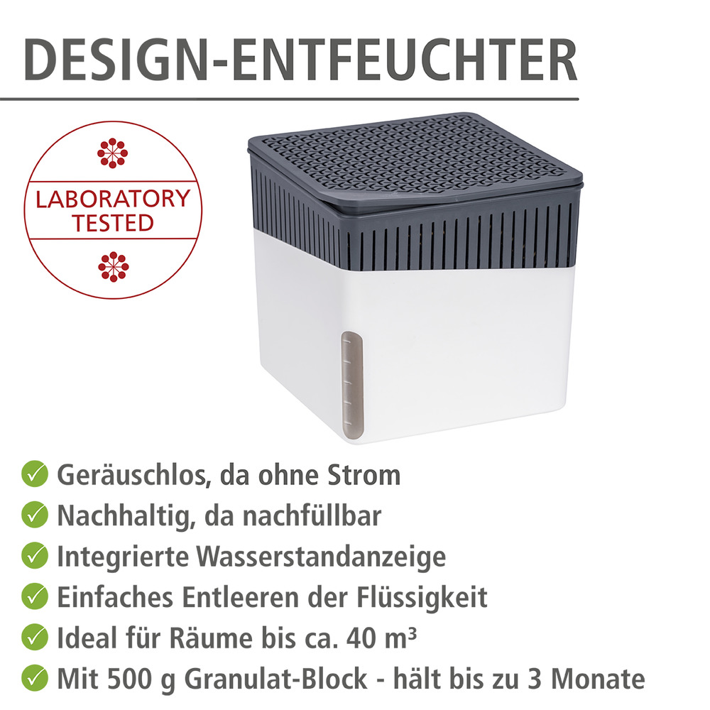 Raumentfeuchter Mod. Cube 500 g weiß  Luftentfeuchter