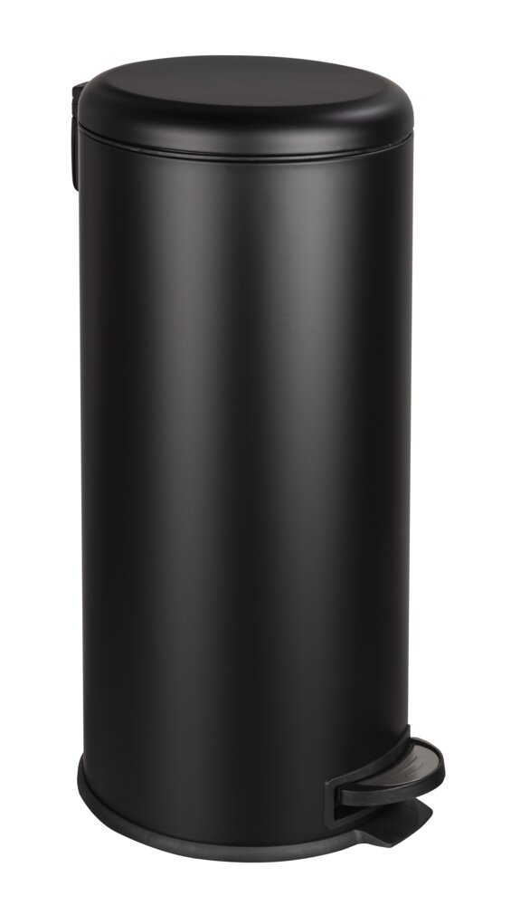 Treteimer Mod. Leman Easy-Close Schwarz 30 L  mit herausnehmbarem Einsatz