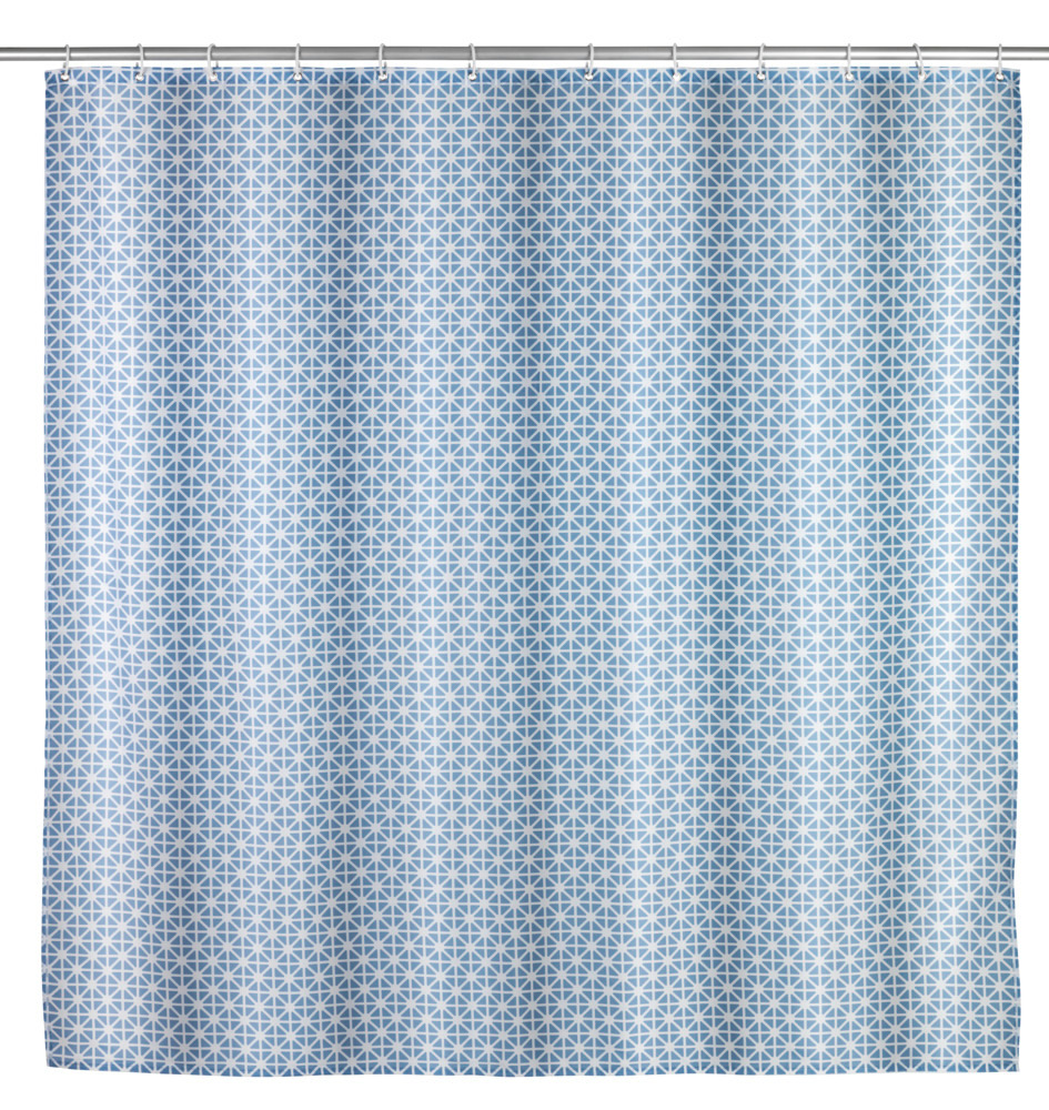 Anti-Schimmel Duschvorhang Mod. Cristal, 180 x 200 cm  Textil (Polyester), waschbar