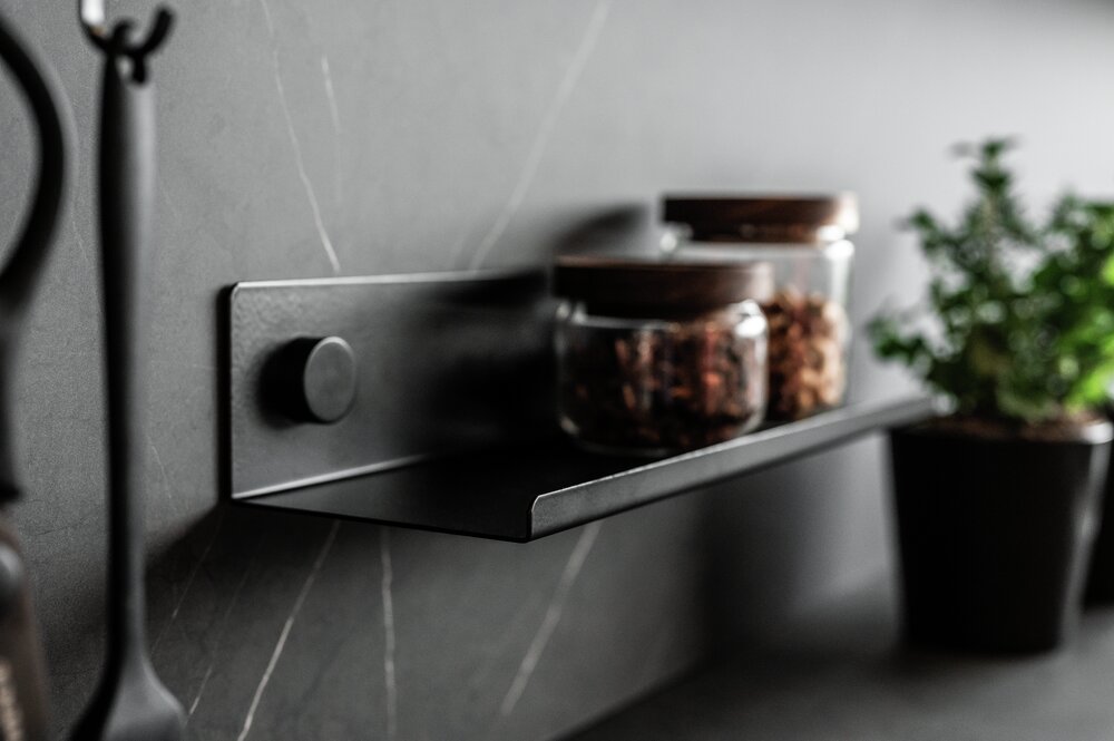 Küchenregal Mod. Jet S  aus pulverbeschichtetem Metall
