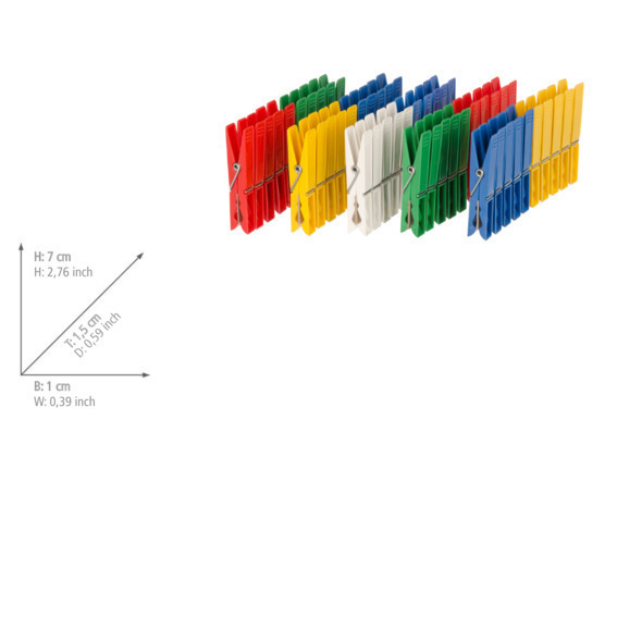 Wäscheklammern Colorado 50-teilig  