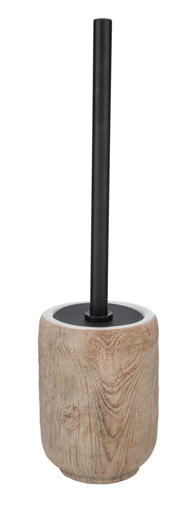 Garniture WC Florio  en céramique à l'aspect bois