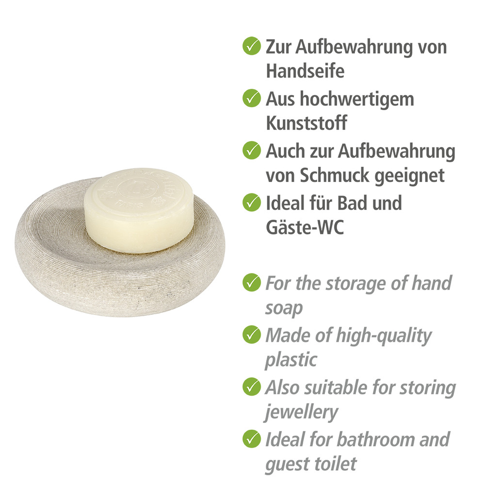 Seifenablage Mod. Goa Beige  in Naturstein-Optik