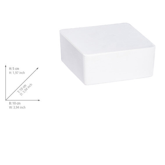 Luchtontvochtiger Mod. Cube, wit, calciumchloride, 3x500g navulling, 10x5x10cm