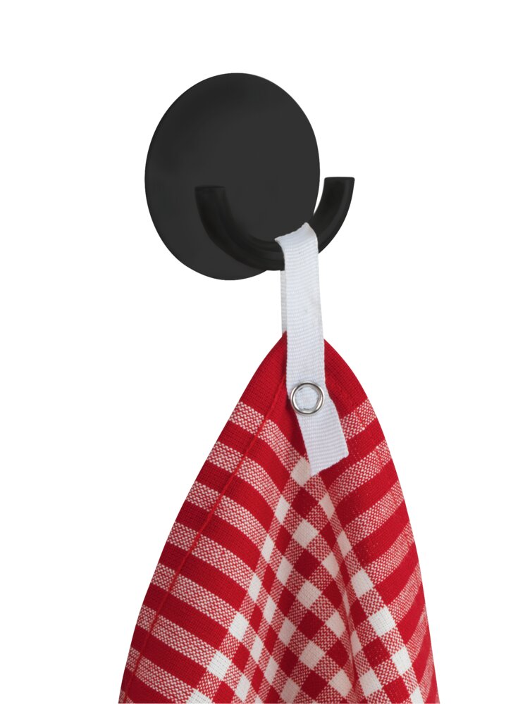 Crochet mural adhésif Rondo  Fixation sans percer