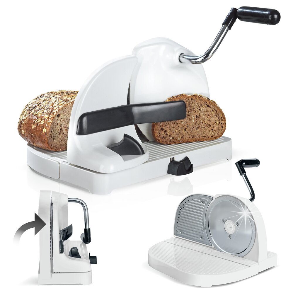 Brotschneidemaschine  mit Handkurbel