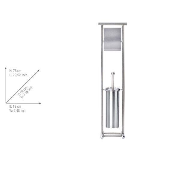 Combiné WC Lioni  acier inox