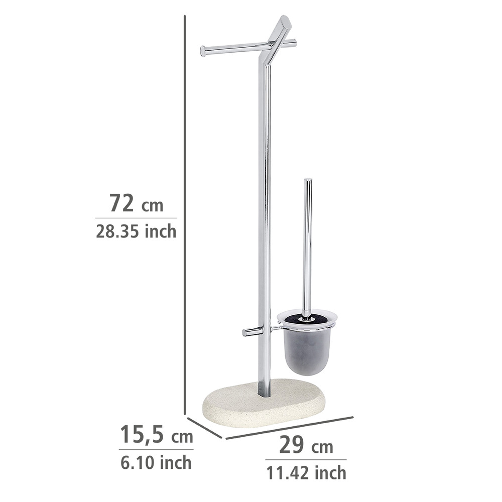 Stand WC-Garnitur Mod. Puro  schwere Bodenplatte für festen Stand