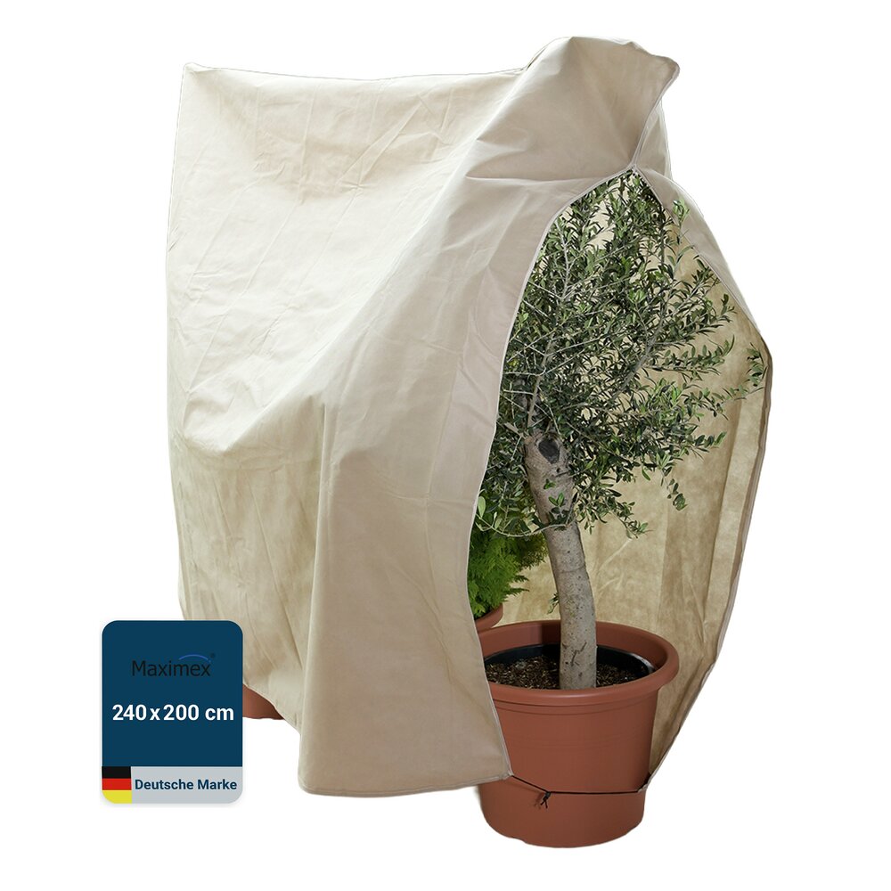 Pflanzenschutz-Vlies 200 x 240 cm, Beige  reißfestes Wintervlies für Pflanzen