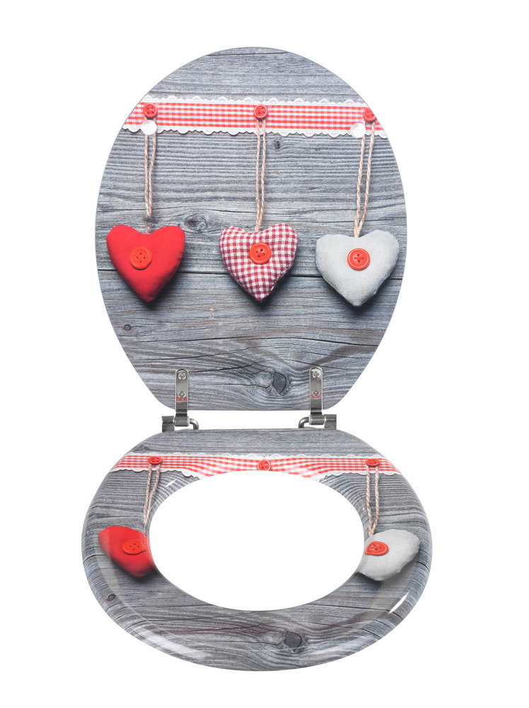 WC-Sitz Bavarian Hearts  MDF