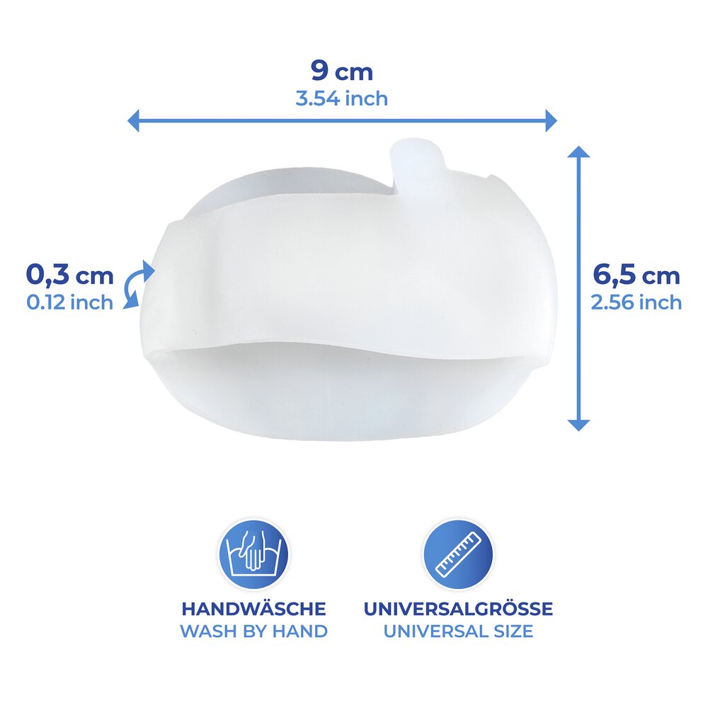 Hallux Gel-Schutz 2in1, 2 Paar  schützt vor Reibung und Druck