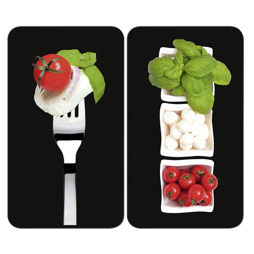 Herdabdeckplatte Universal Mod. Caprese, 2er Set  für alle Herdarten geeignet