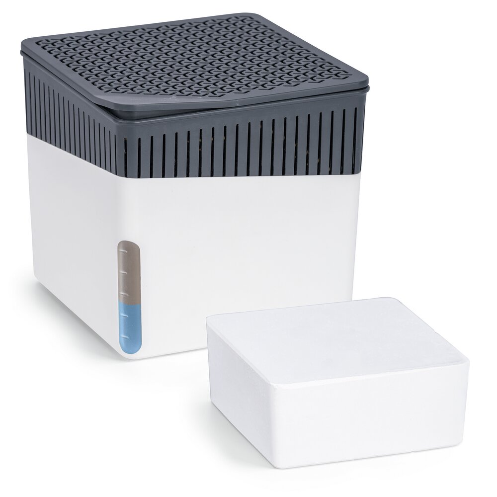 Luftentfeuchter Mod. Cube Weiß 1000 g  für Räume bis ca. 80 m³