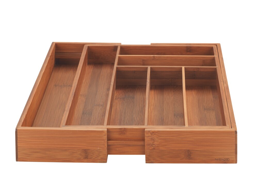 Range-couverts coulissant  en bambou