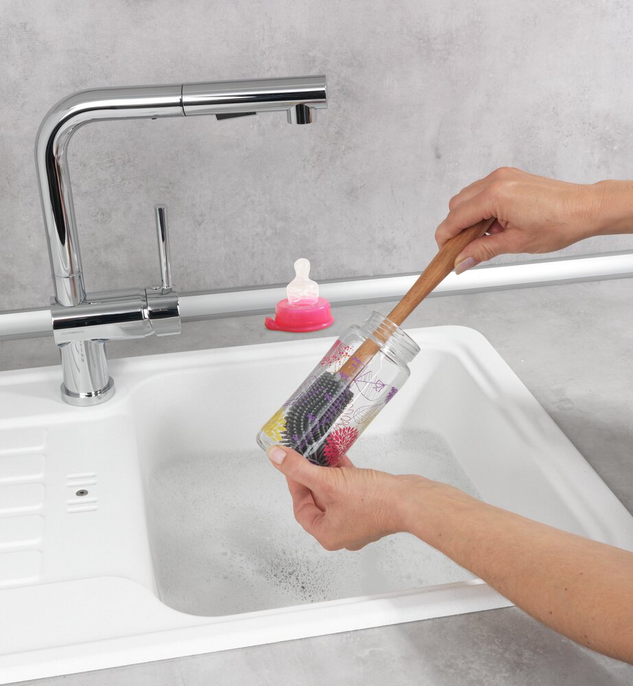 Silikon Spülbürste mit Flexkopf Mod. Hollie  Flaschenbürste