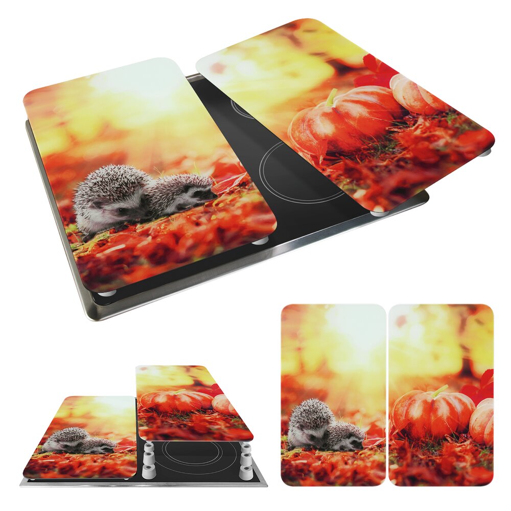 Herdabdeckplatte Universal Mod. Herbst, 2er Set  für alle Herdarten geeignet