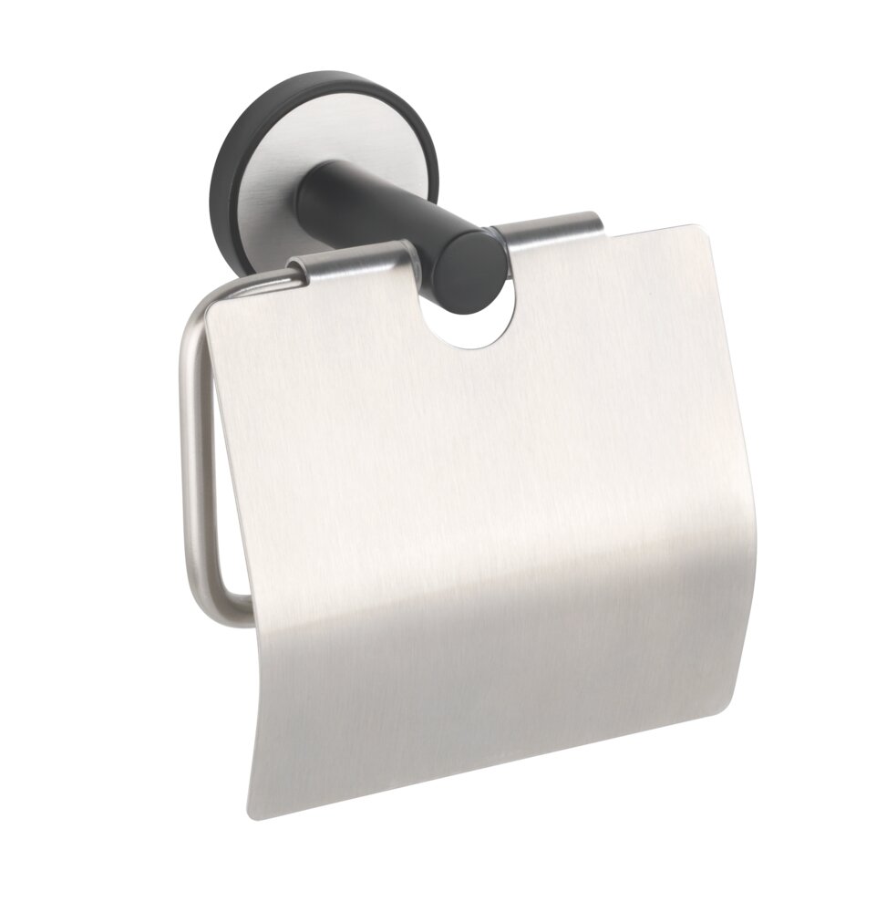 Porte papier toilette avec abattant UV-Loc®  Fixation sans percer grâce à un système adhésif innovant