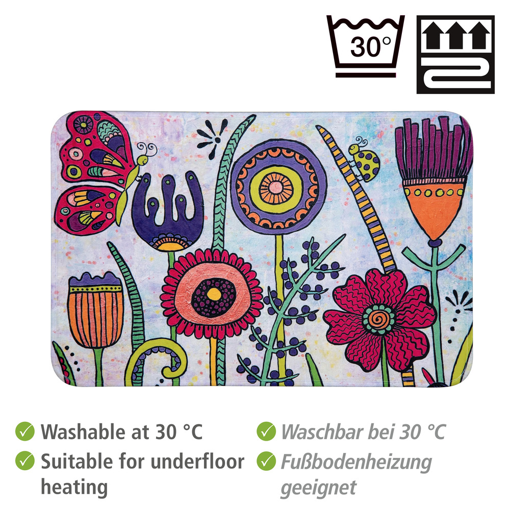 Badematte Rollin'Art Full Bloom  45 x 70 cm