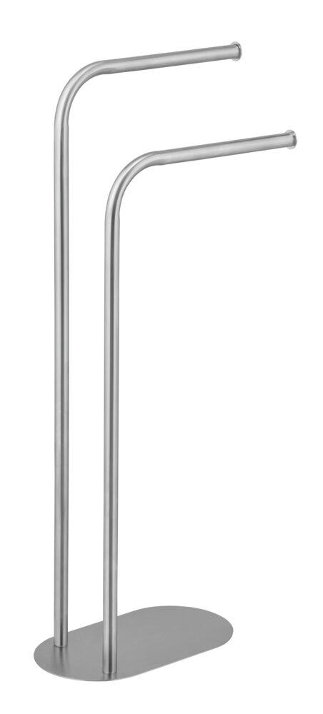 Handtuchständer Mod. Levante, satiniert, Edelstahl, 30x79x17 cm  freistehend, platzsparend, modernes Design