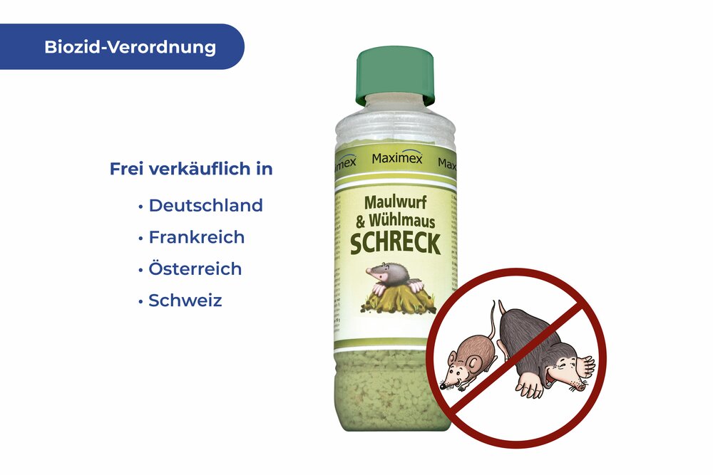 Maulwurf- & Wühlmausschreck  70 g