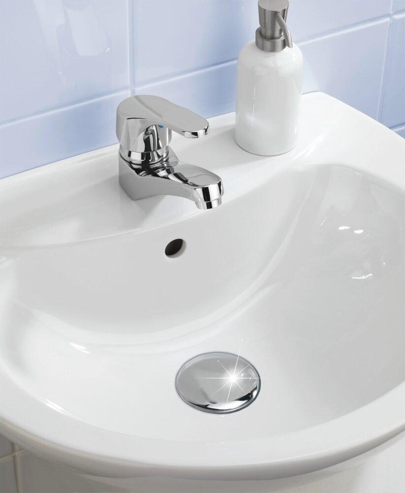 Bonde de lavabo Pluggy chrome  pour tous les écoulements courants dans le commerce