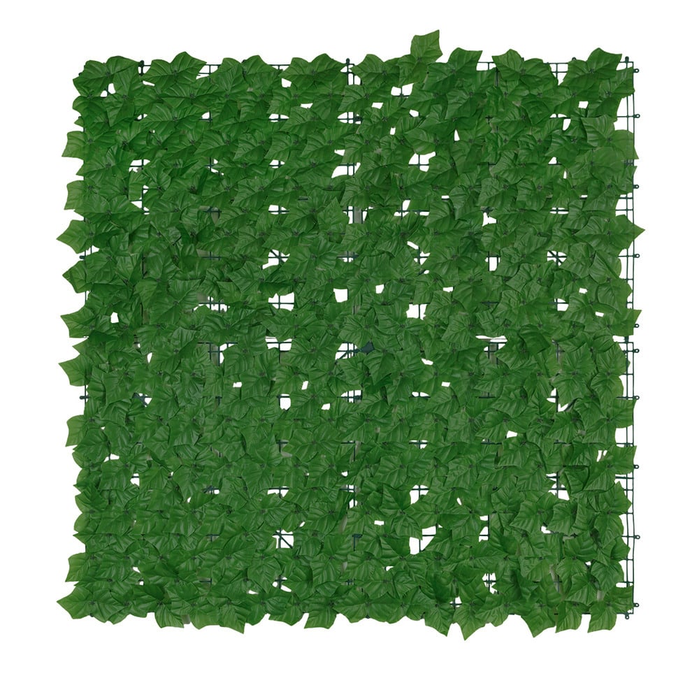 Sichtschutzmatte Efeu 3x1m, grün, Kunststoff, 100x300 cm  pflegeleicht und wetterbeständig