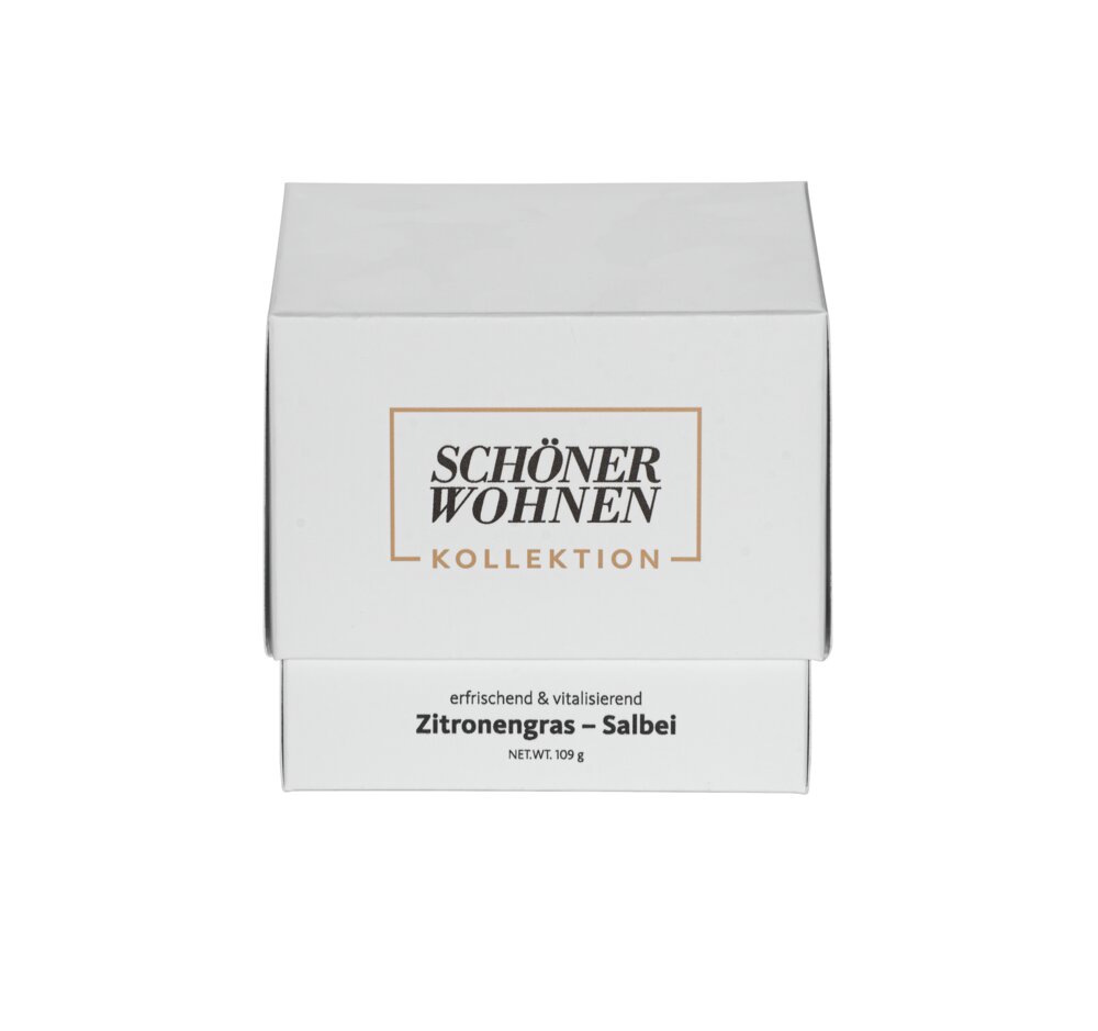 Collection SCHÖNER WOHNEN Bougie parfumée Mod. Lemongrass S, lot de 2  Durée de combustion : 20 - 25 heures