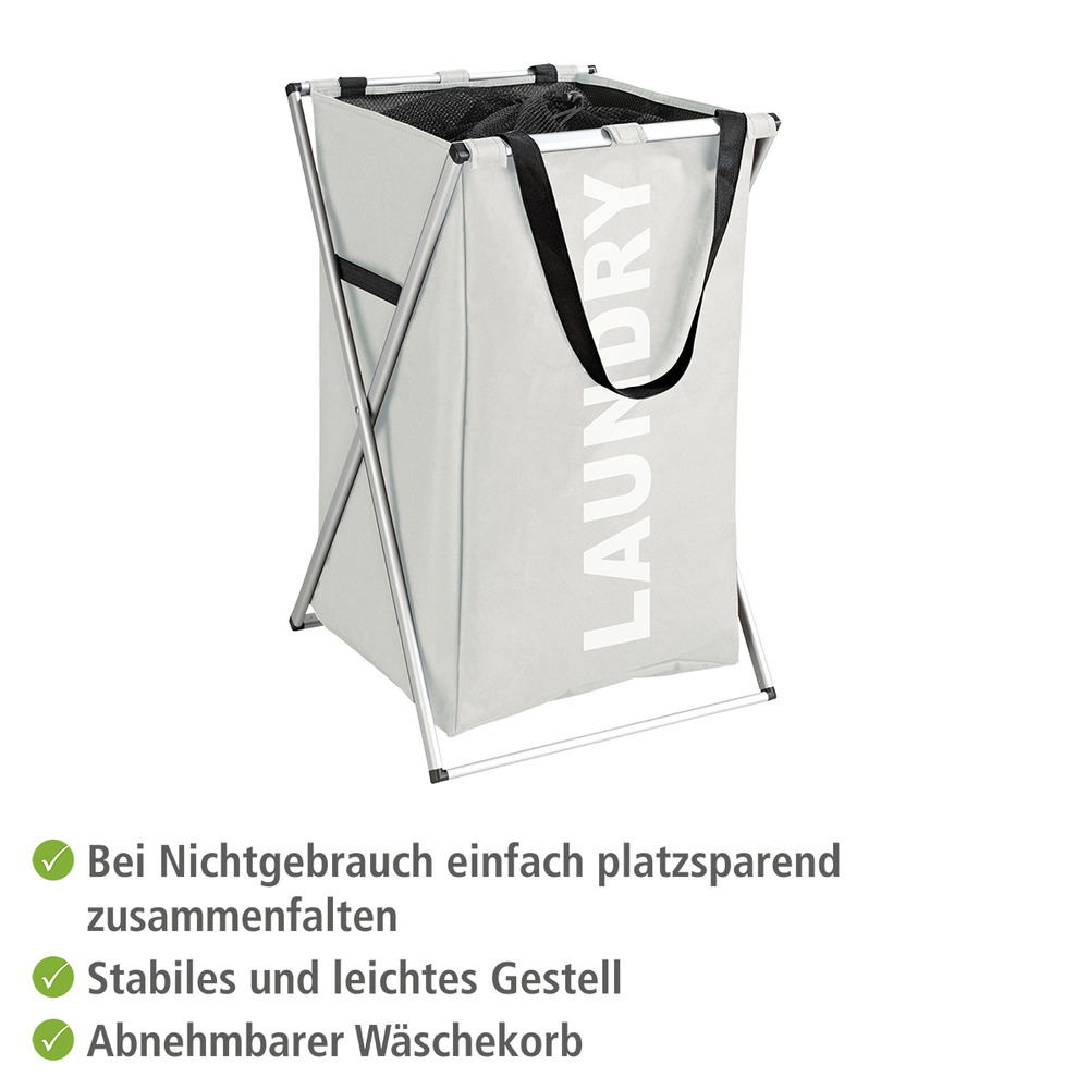 Wäschesammler Uno Beige  Wäschekorb, 52 l