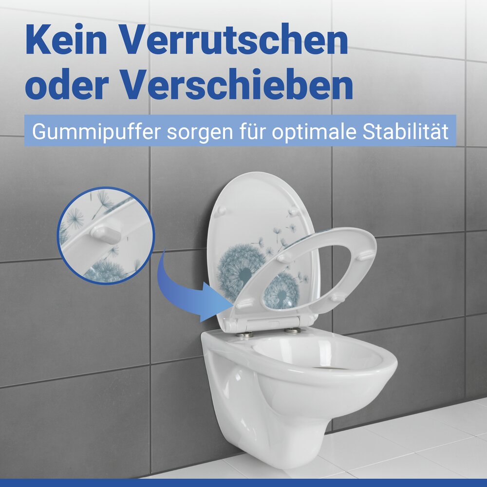 WC Sitz Mod. Astera  Toilettendeckel mit Motiv und Absenkautomatik