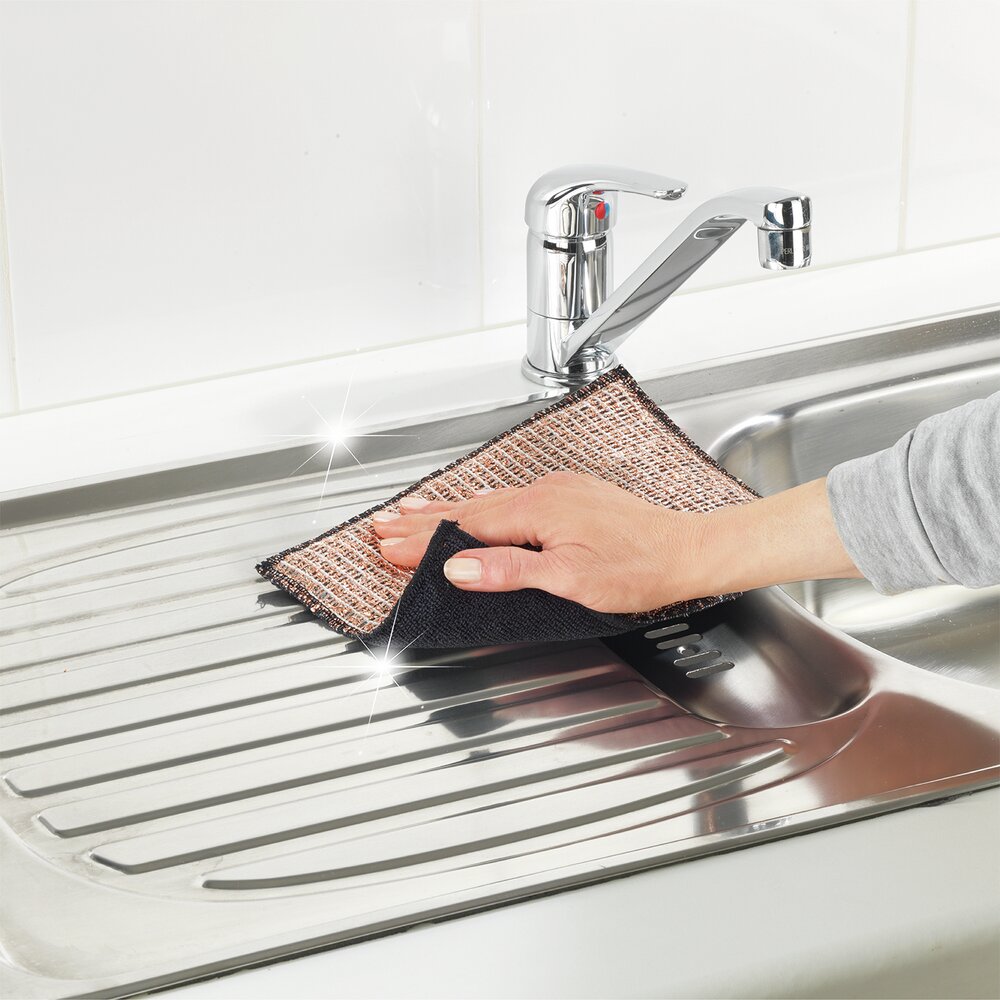 Mikrofaser-Kupfertuch 2in1, 2er Set  mit Wendefunktion