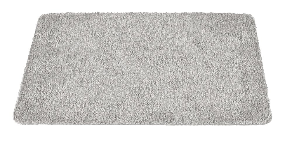 Badtapijt Mod. Badia, grijs, polyester, 60x90 cm