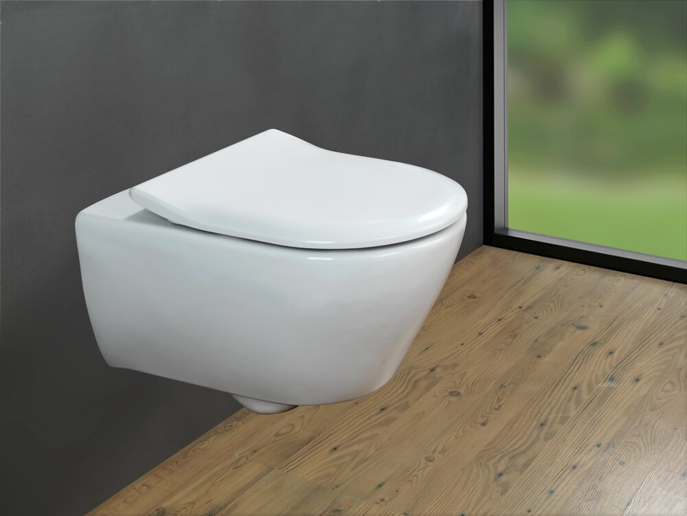 WC-Sitz Exclusive Nr. 5  aus antibakteriellem Duroplast, mit Absenkautomatik