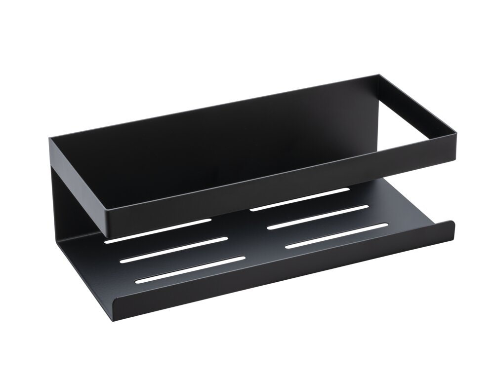 Wandablage Mod. MELETO Schwarz  aus Edelstahl