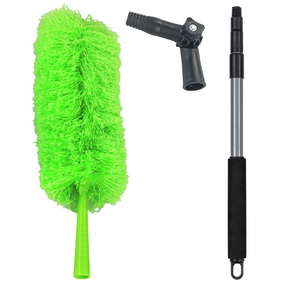 Mikrofaser-Staubwedel mit Teleskopstiel und Knickgelenk  antistatische Fasern